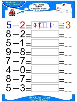 Çocuklar İçin toplam işlemi yaprak testleri 